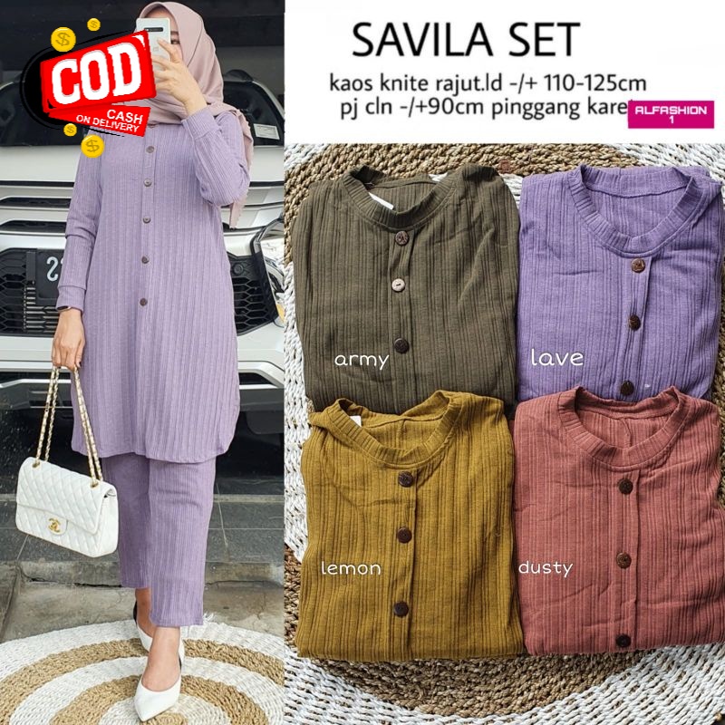 SAVILA #1 #3 SET by ALFASHION Setelan Wanita Set Wanita Fashion Wanita terbaru original