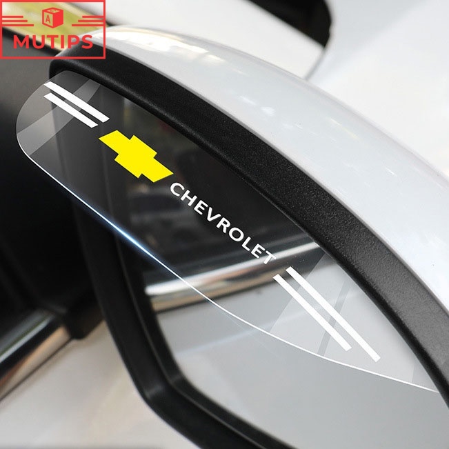 Chevrolet 2Pcs Cover Pelindung Kaca Spion Mobil Bahan ABS Transparan Untuk Spin Orlando Captiva Lova Zafira Trax Colorado Aveo Spark