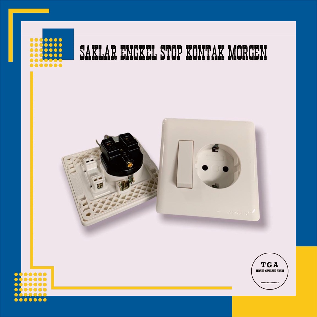 Stop Kontak Saklar / Stop Kontak + Saklar New Morgen 80101 / New Panasonic