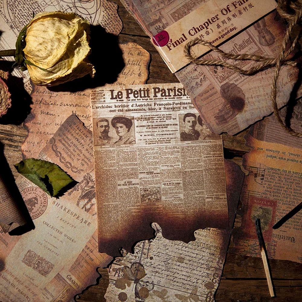 Mxbeauty Bahan Kertas Kreatif Kartu Dekoratif Note Paper Diary Decor Retro Vintage DIY Scrapbooking