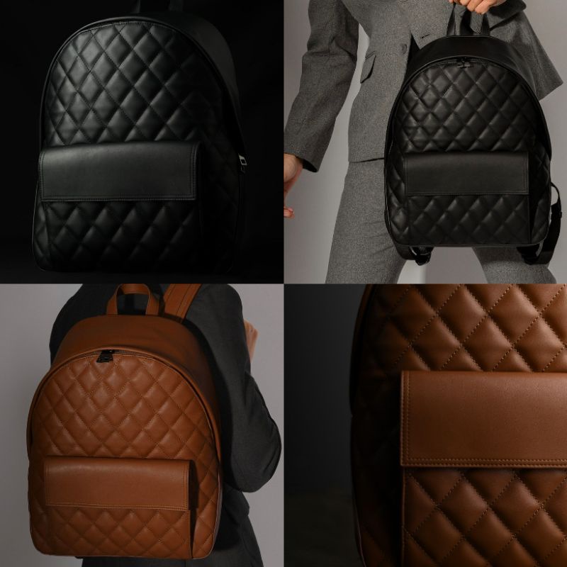 HAGEN BACKPACK BLACK BROWN BY HEYMALE