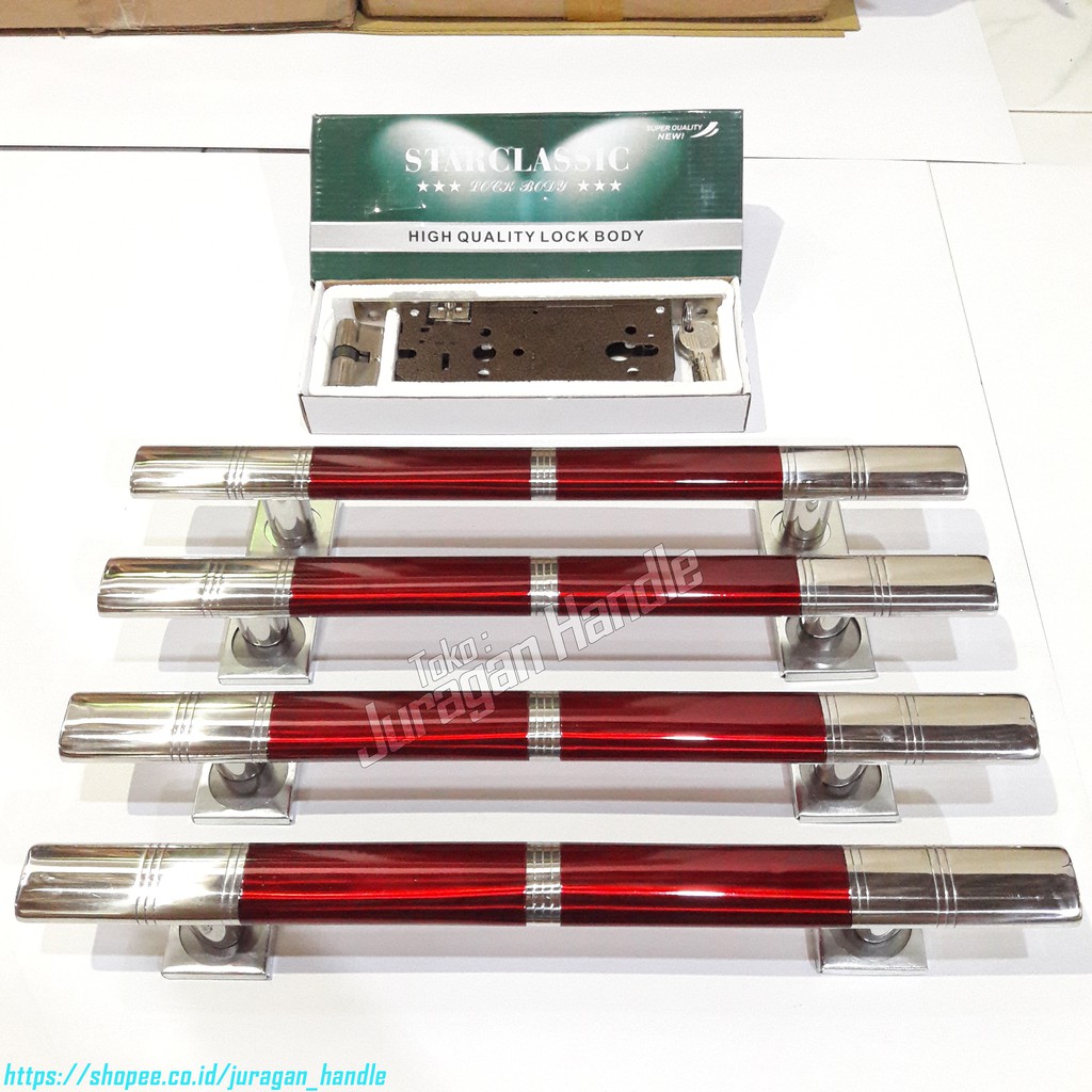 handle pintu rumah kunci set 45 cm gagang pintu rumah kunci set tarikan pintu rumah kunci set
