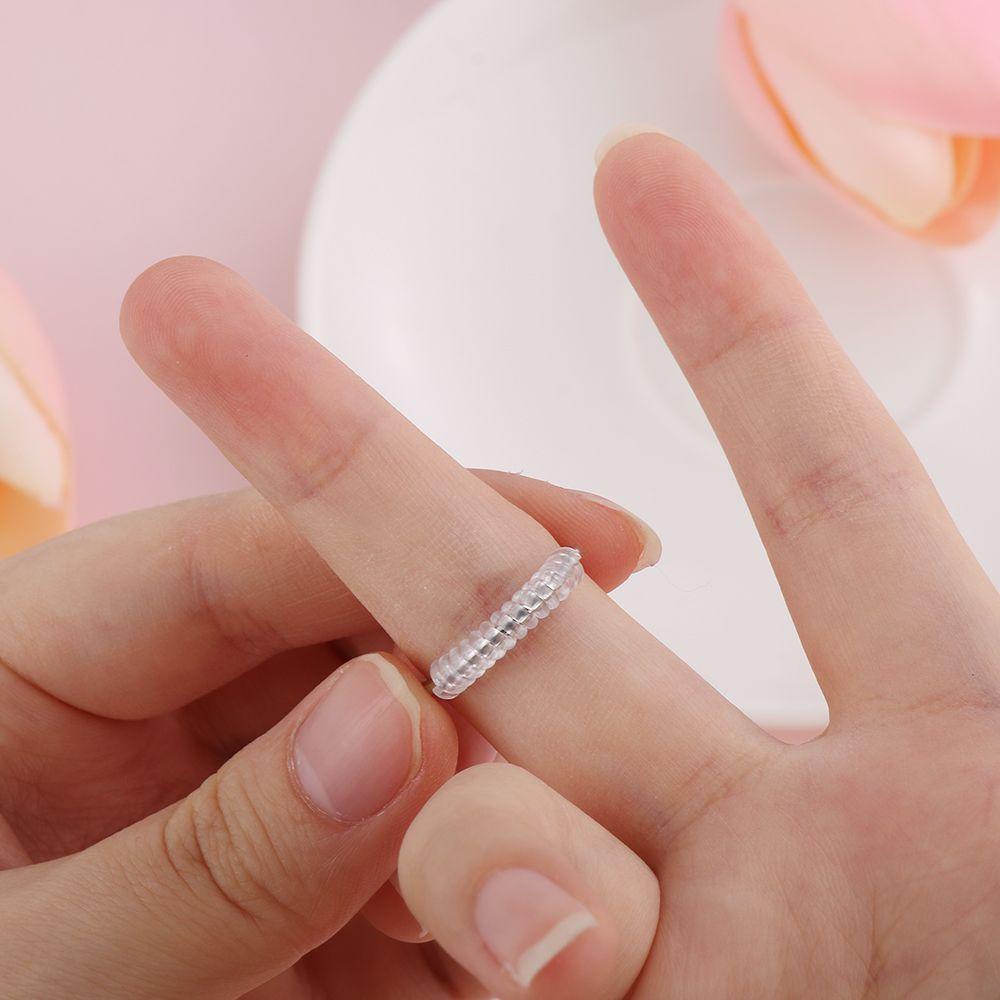 Lily 1Pc/5Pcs/10Pcs/12Pcs Ring Size Adjuster Pengecil Pengencang Spiral Invisible Baru