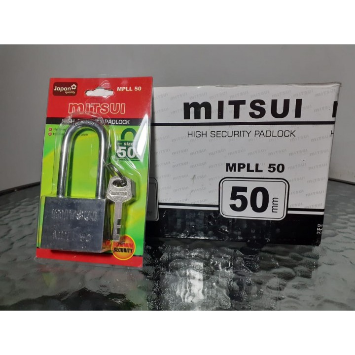 Gembok Mitsui MPLL 50 - 50 mm / Padlock Mitsui Leher Panjang