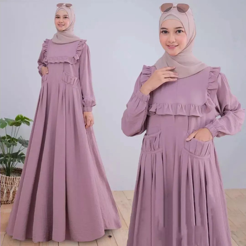 [COD]NEYZA DRESS GAMIS MUSLIM WANITA TERBARU GAMIS KONDANGAN FASHION WANITA KEKINIAN BAHAN CRINKCLE PREMIUM GAMIS PESTA2022