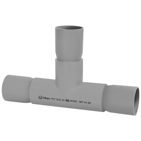 TEE PVC SNI 90 x 90 SC MOF Fitting Pipa PVC SNI Trilliunpro