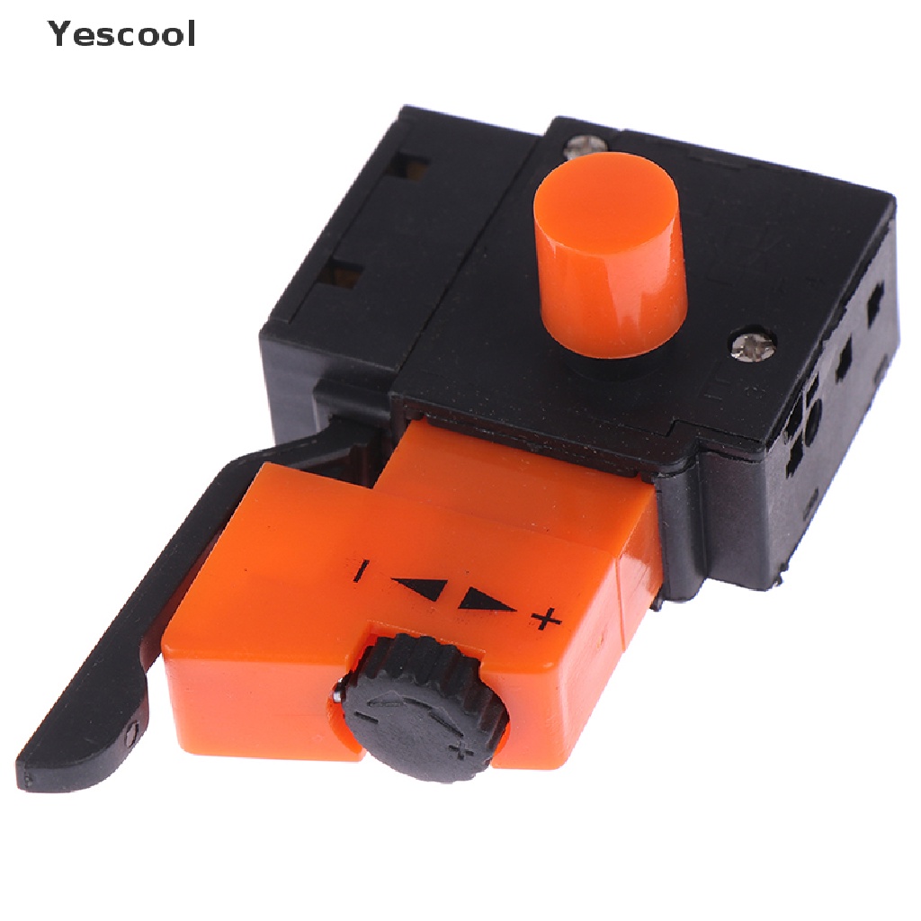 Yescool Saklar Kecepatan Adjustable AC 250V / 4A FA2-4 / 1BEK Bahan Plastik Metal Untuk Bor Elektrik