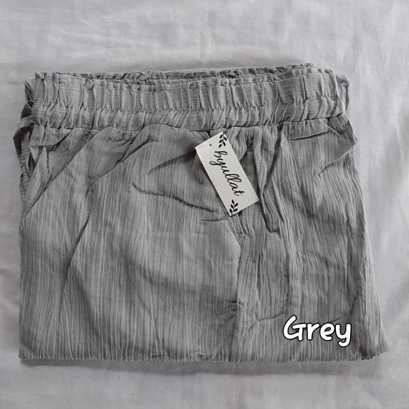RUBY CRINKLE CULLOTE / CELANA KULOT CRINKLE PREMIUM-Grey