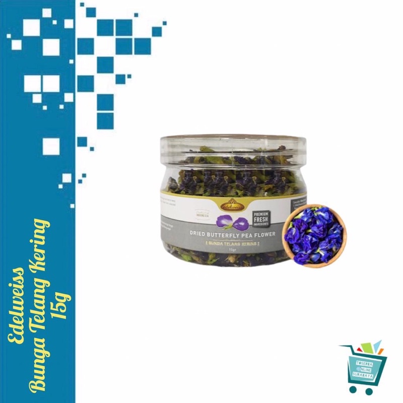 

Edelweiss Bunga Telang Kering / Bunga Telang Organic / Premium / Dried Organic Butterfly Pea Flower / Teh Bunga Telang 15g