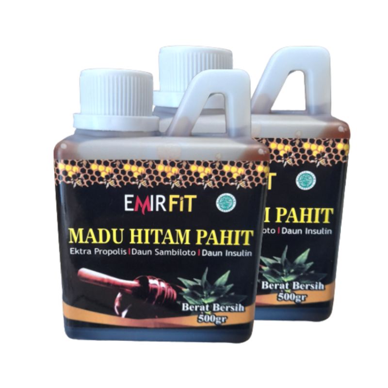 

Madu Hitam Pahit Gamat Gold 500gr Emirfit Extrak Propolis