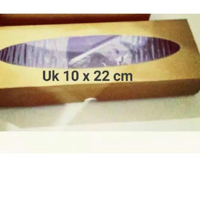 [Original] isi 10pcs Dus Brownies Gold / Dus Kue Cake Bolu Brownies Kotak Emas uk 10x20 / uk 10x22 /
