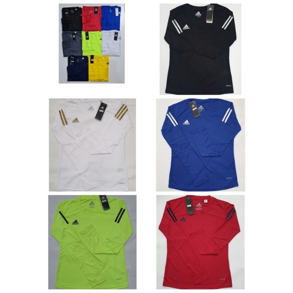 BAJU OLAHRAGA ADIDAS PRIA LENGAN PANJANG FITNES LARI SEPEDA BADMINTON VOLI