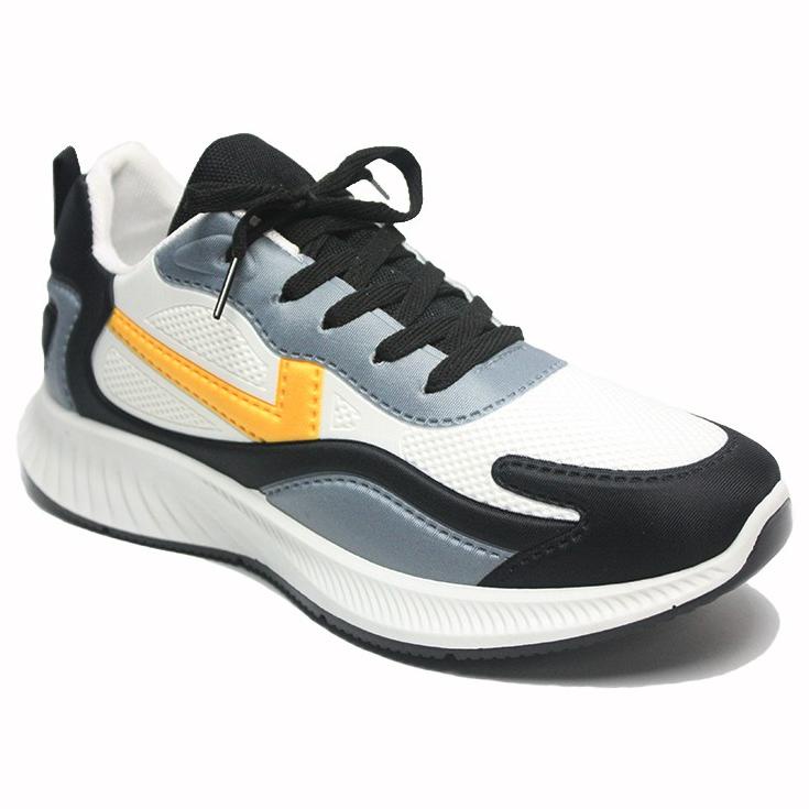 HOLLXMALL SHOPEE12.12 | DR. KEVIN SEPATU SPORT PRIA MEN SNEAKERS 889-033 - PUTIH/KUNING