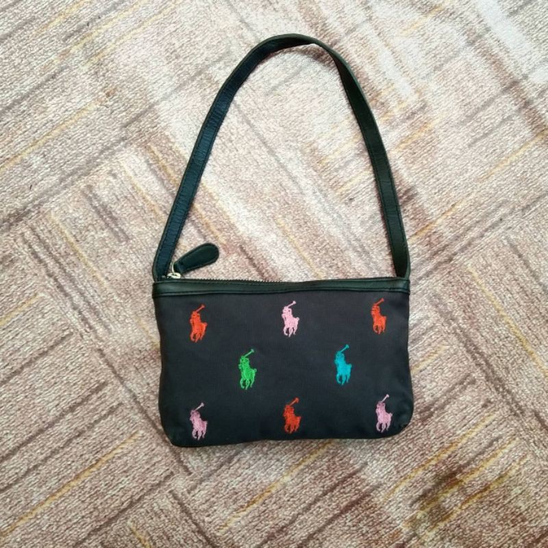 Tas RALPH LAUREN Authentic Pouch bag Preloved Original Second Branded