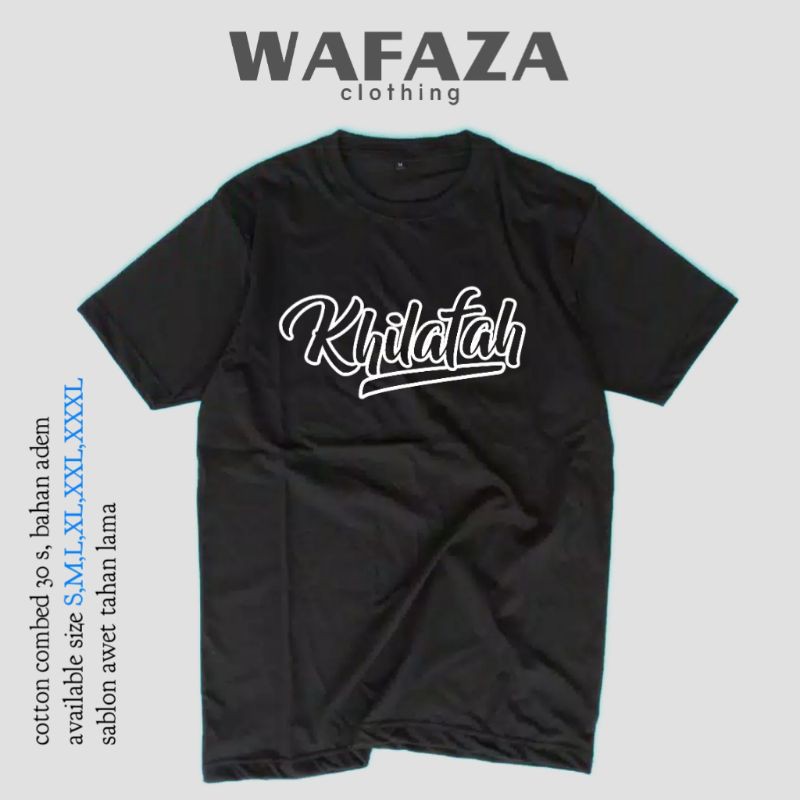 Kaos baju dakwah islami khilafah cotton combed 30s