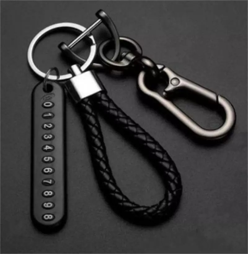 Women Men Creative Metal/Leather Keychain / Popular Plate Braided Rope Pendant Key Ring / Keychain decoration pendant For Car Keyring, Bags / Key Chains Accessories