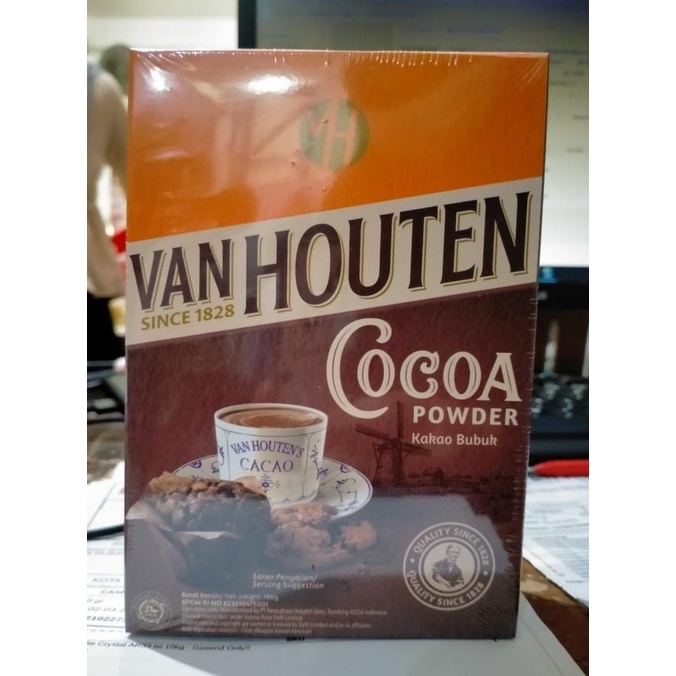 

Cokelat Bubuk (Cocoa Chocolate Powder) Van Houten Bubuk 180gr TERLARIS TERPERCAYA ORIGINAL