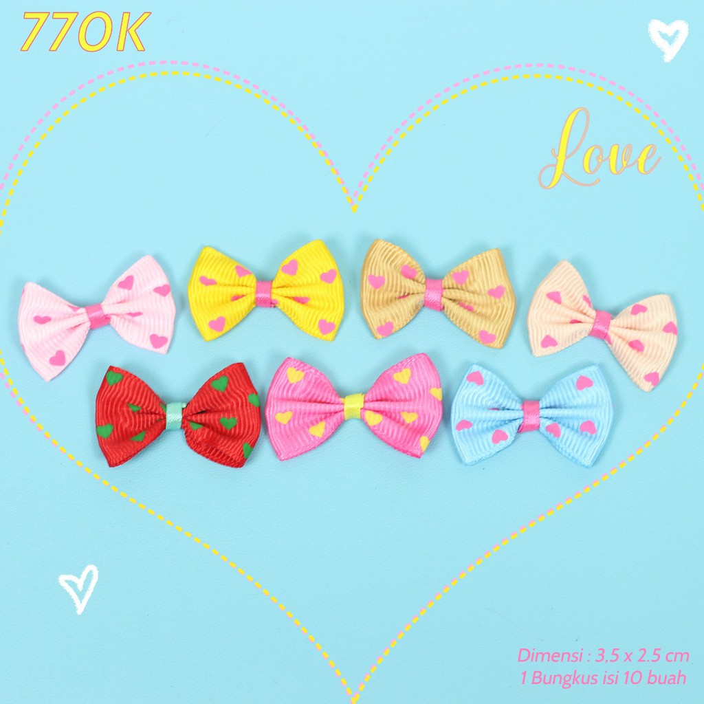 Pita Aplikasi Grosgrain Love 770K (Per-100Pcs)