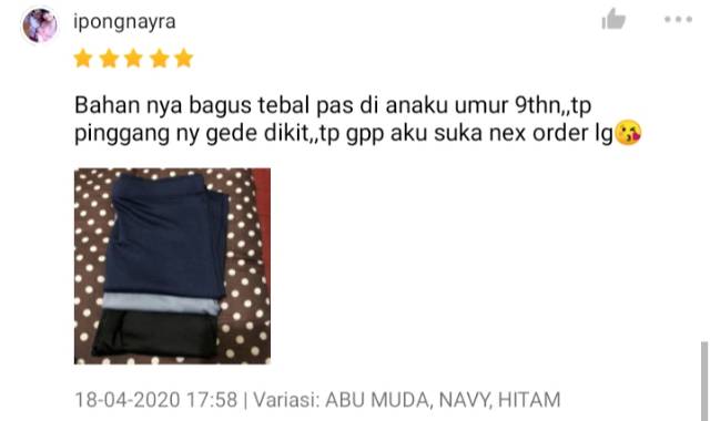 Legging Anak Polos  7  s/d 9 th  BISA PILIH WARNA