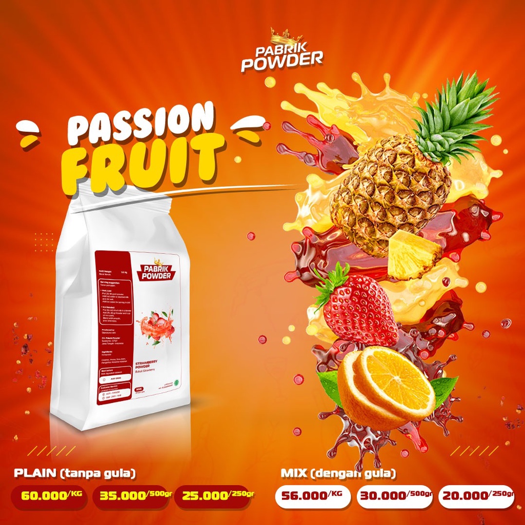 Powder Passion Fruit 250 gram