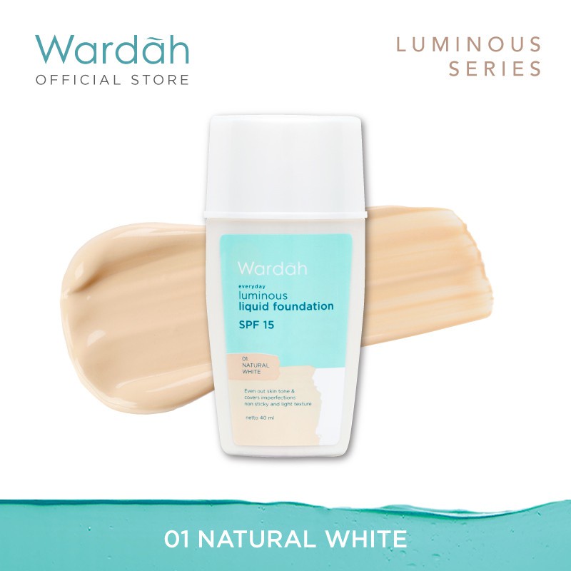 (COD)Wardah Everyday Luminous Liquid FOUNDATION 40 ML