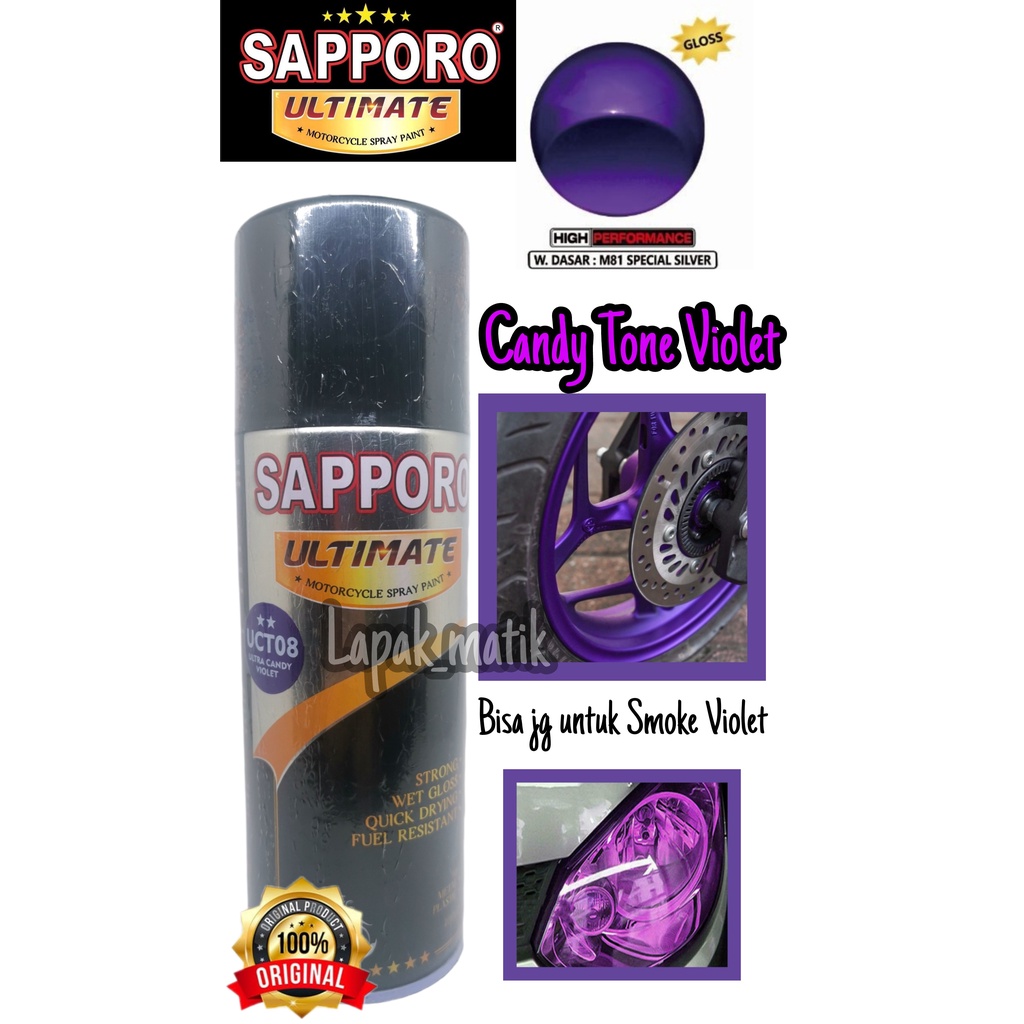 Pilok Sapporo Ultimate ULTRA CANDY VIOLET UCT08 400ML UNGU CANDY