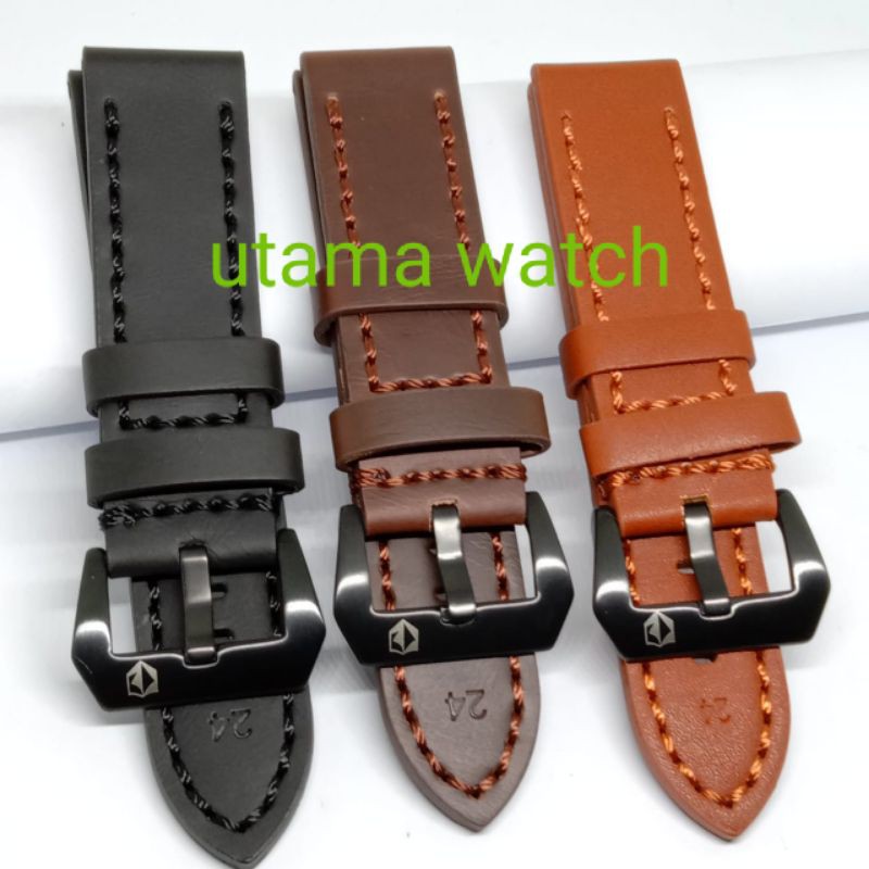 STRAP TALI JAM EXP &amp; Alexandre Christie  HITAM COKLAT 22 24 MM STRAP TALI JAM TANGAN ARLOJI