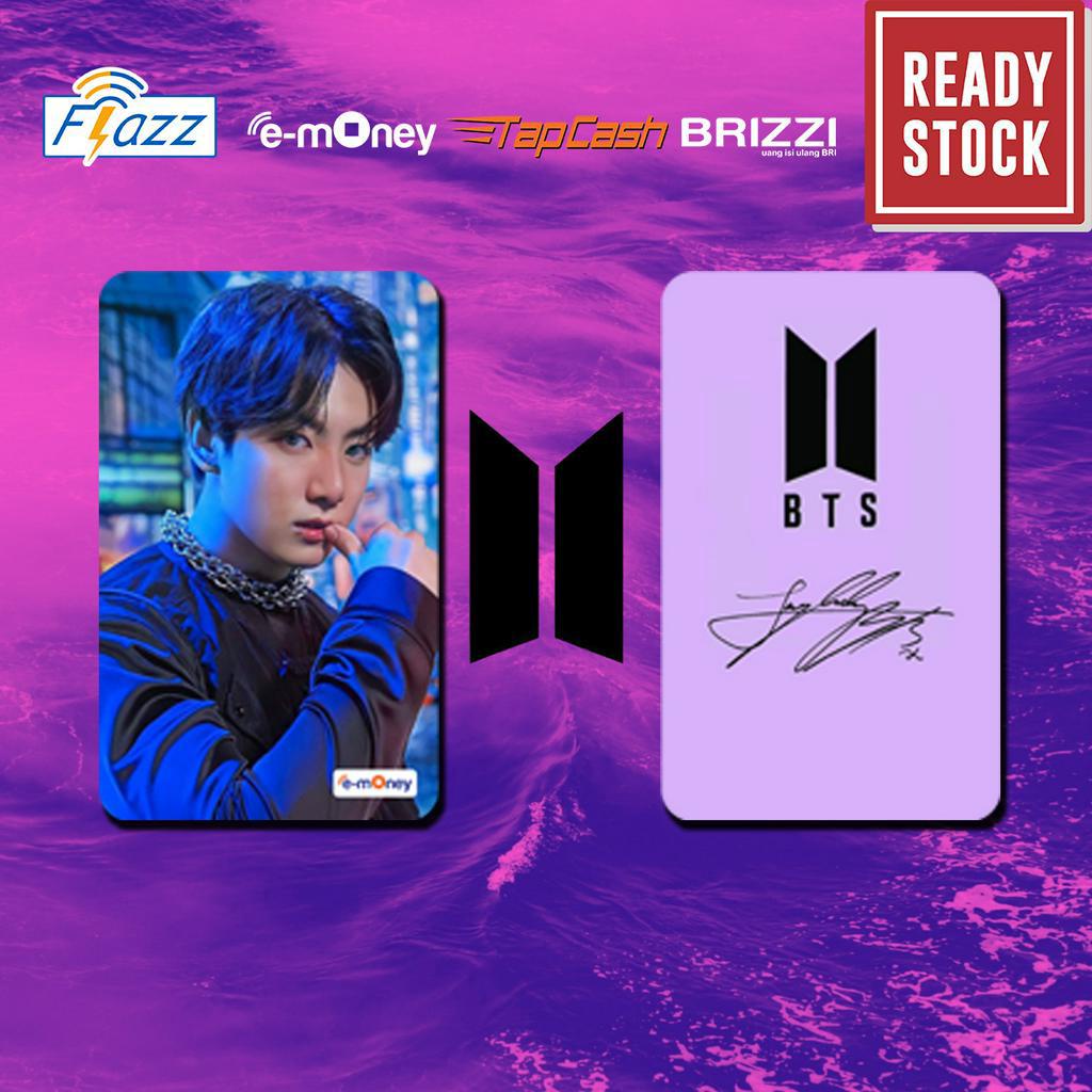 Emoney mandiri flazz bca gen 2 brizzi tapcash custom BTS MEMBER SIGNATURE kartu e toll free edit 1 sisi atau 2 sisi cocok untuk komunitas dan souvenir