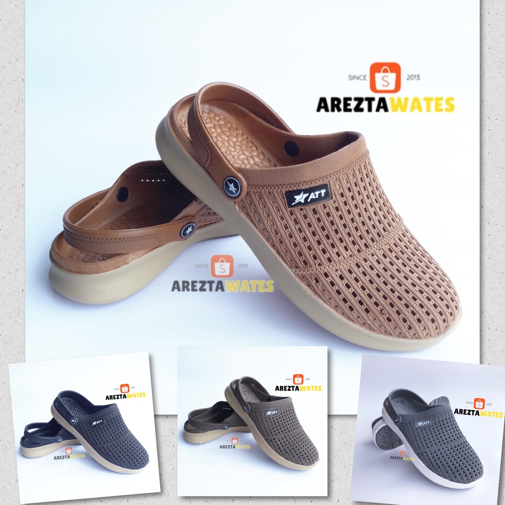Sandal selop slip on 37-43 pria dan wanita tali belakang ATT MSL 562 MN 3361