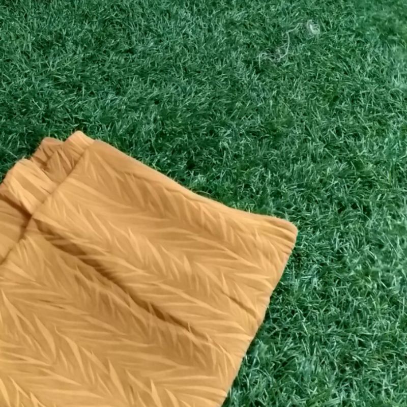 Jilbab Instan Hijab Bergo Maryam Plisket PADI FULL (tanpa tali)-Mustard