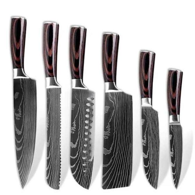 

Xituo Set Pisau Dapur Damascus Pattern Stainless Steel 6 Pcs - Dl6 Hildawatimore