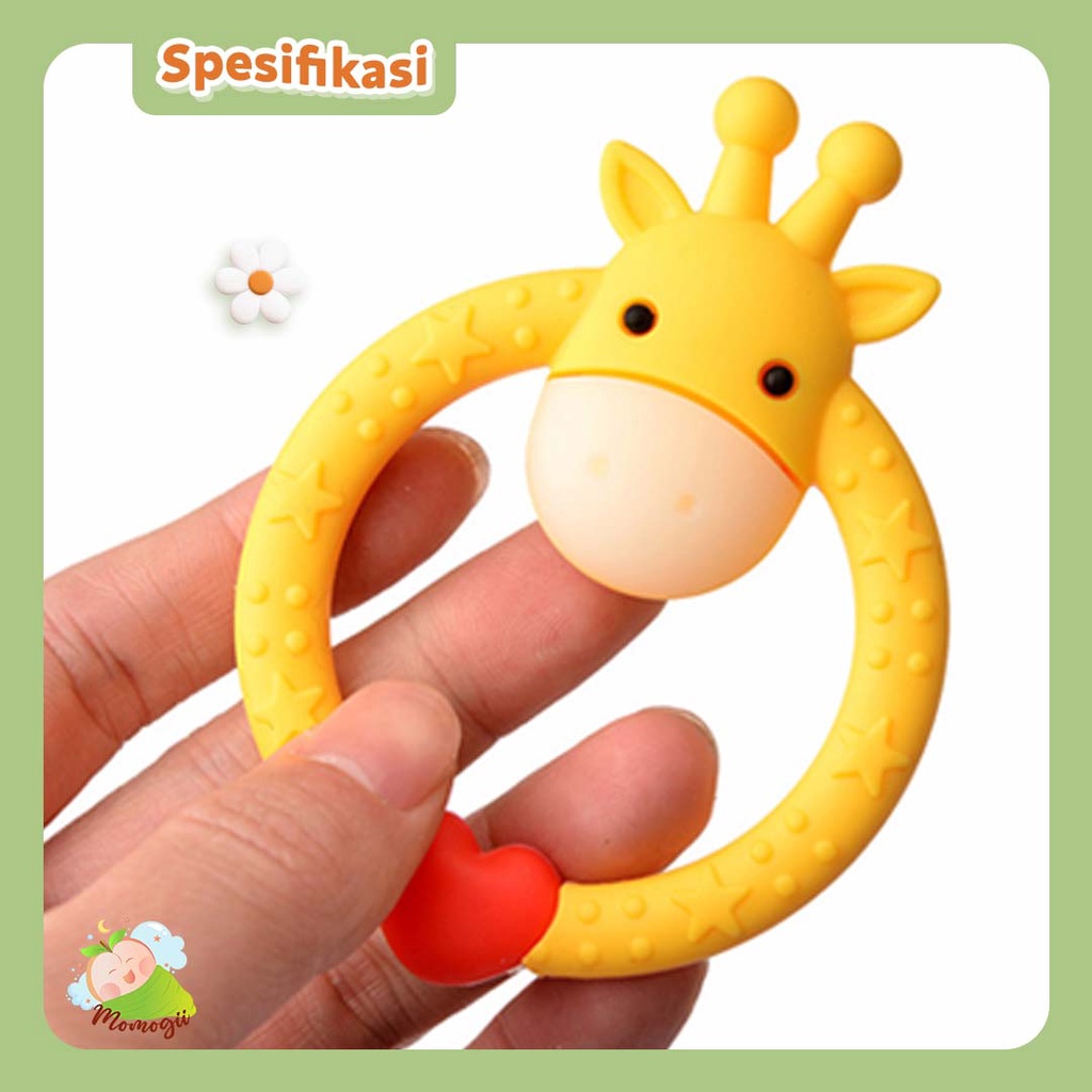 MOMOGII Teether Gigitan Bayi Bentuk Rusa
