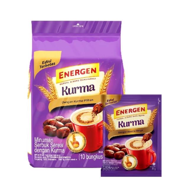 

ENERGEN MINUMAN SERBUK SEREAL DENGAN KURMA isi 10x30gr