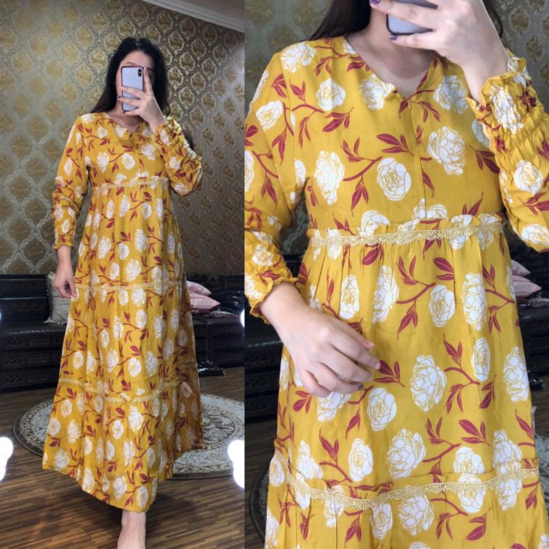 Daster Arab Teby Zahra Flower 04