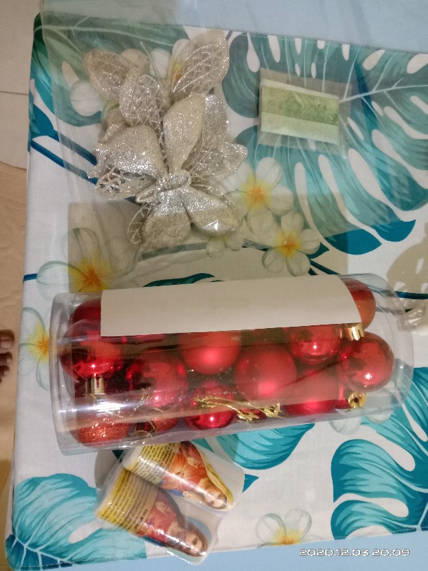 Aksesoris Pohon Natal Kupu Kupu Glitter Isi 3 / New-hiasan Pohon Natal