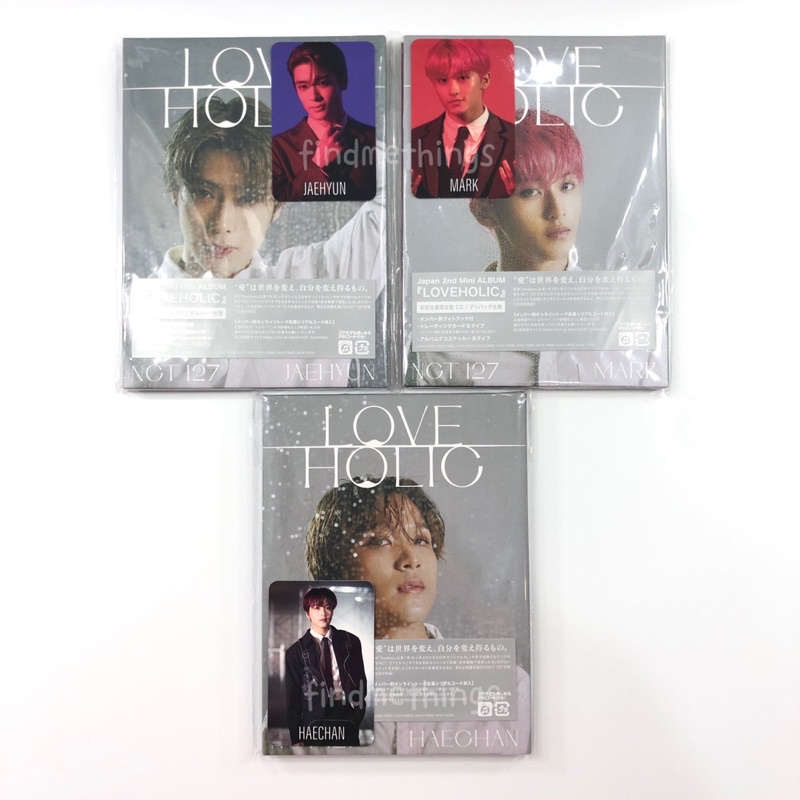 [ready stock] NCT 127 - official love holic / loveholic mark haechan (japan album + sticker + photo 