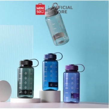 MINISO Botol Minum Tempat Air Plastik 800ml Sport Besar Water Bottle