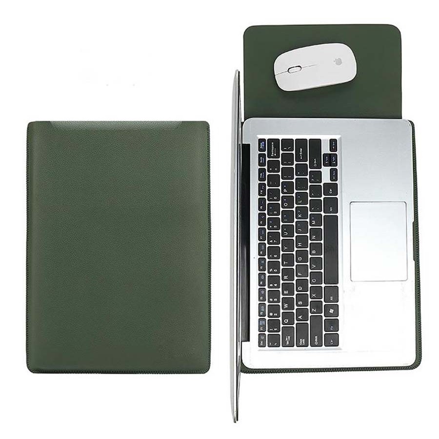 Tas Laptop Softcase Sleeve Slim PU Leather 14 15 inch