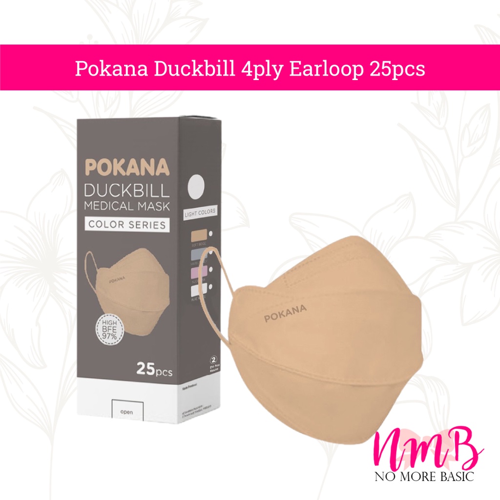 Pokana Masker Duckbill 4ply Earloop 25pcs