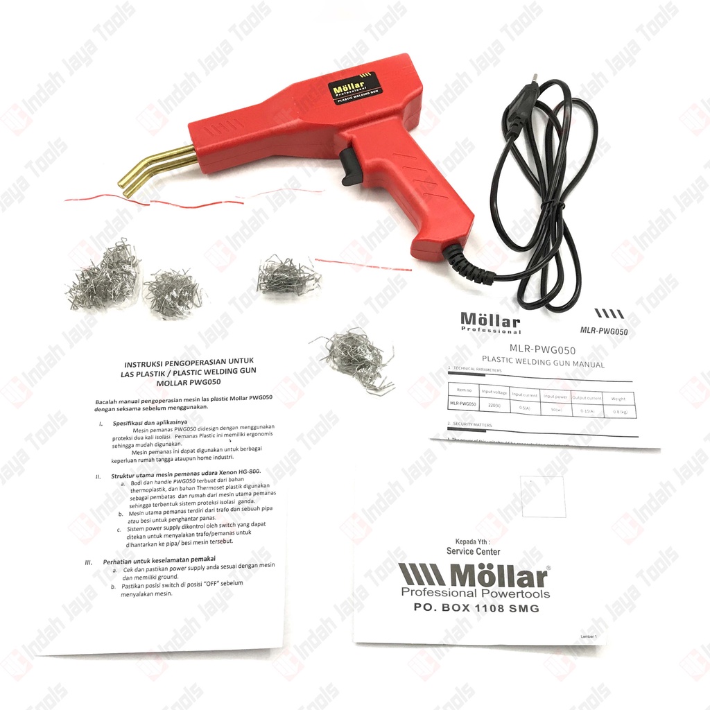 MOLLAR PWG050 Plastic Welding 50 W Las Stapler Plastik Bumper Mobil