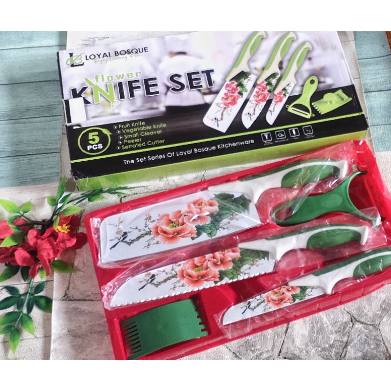 PISAU SET 5PCS / PISAU DAPUR / PISAU MURAH