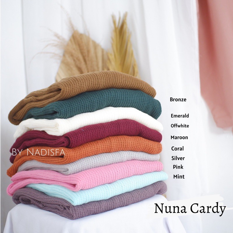 NUNA CARDY KARDIGAN RAJUT POLOS OVERSIZE