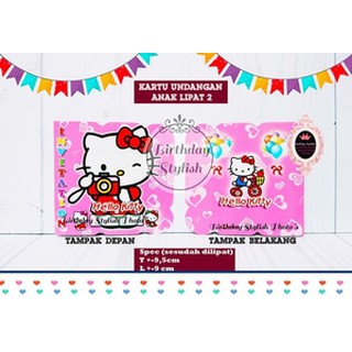 5000 Koleksi Contoh Undangan Ulang Tahun Anak Hello Kitty Gratis Terbaru