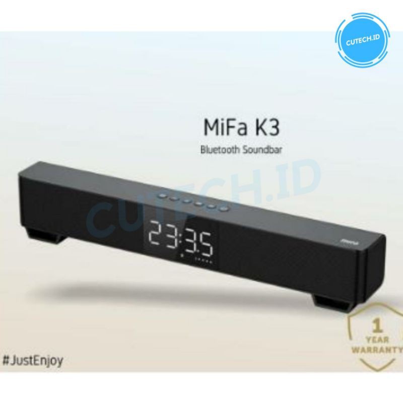 XIAOMI MIFA K3 SOUNDBAR BLUETOOTH SPEAKER DUAL STEREO LCD SCREEM AUX - HITAM