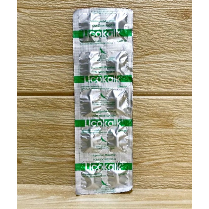 Licokalk Kaplet | Memenuhi Kebutuhan Kalsium Tubuh | Mencegah Osteoporosis