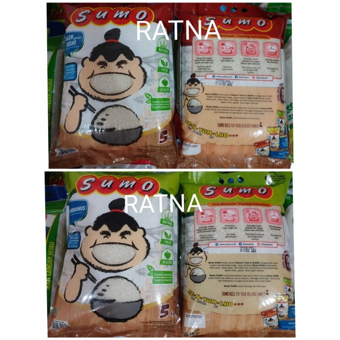 

BERAS TANPA CUCI SUMO MERAH/HIJAU 5 kg 5kg (Super Premium Punel) - Hijau