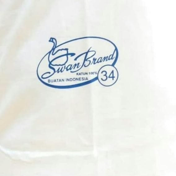 ♚ KAOS OBLONG PRIA SWAN RIDER SB 223 SIZE BESAR 44 ISI 1 - Putih, 44 ♔