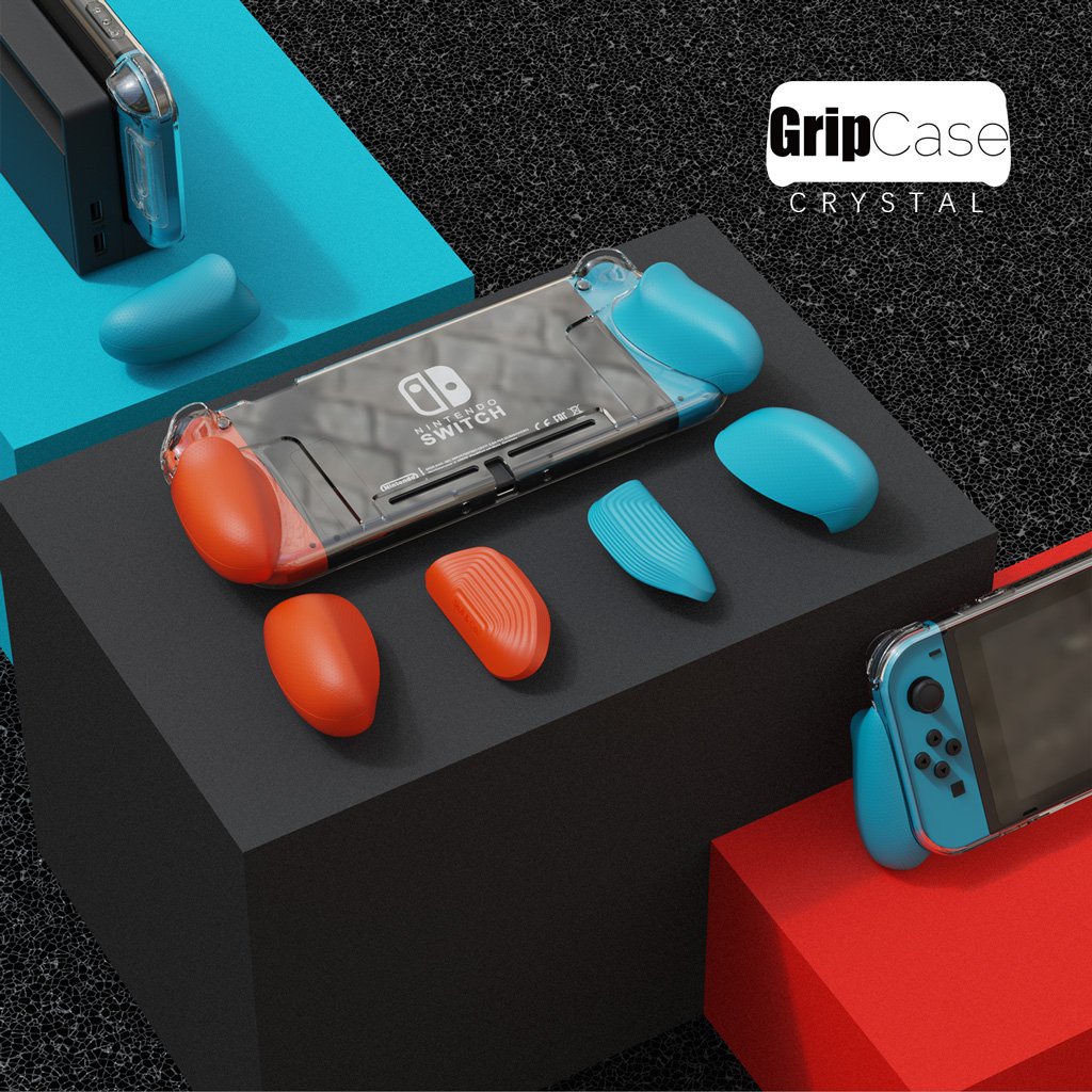 Nintendo Switch Case + Pouch BUNDLE Skull &amp; Co. GripCase + Maxcarry Case