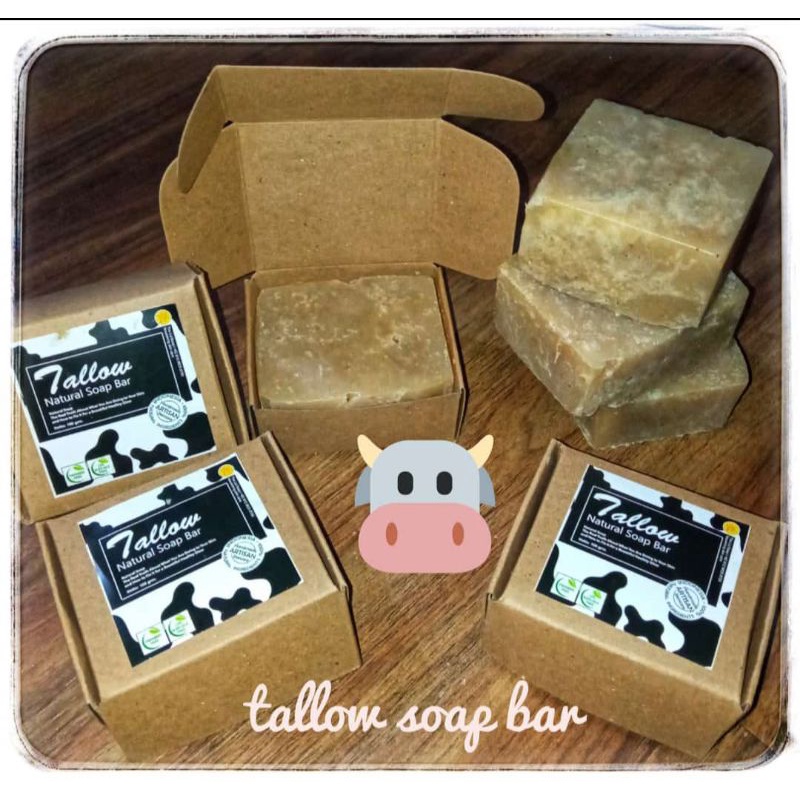 TALLOW SOAP BAR SABUN LEMAK SAPI KULIT KERING