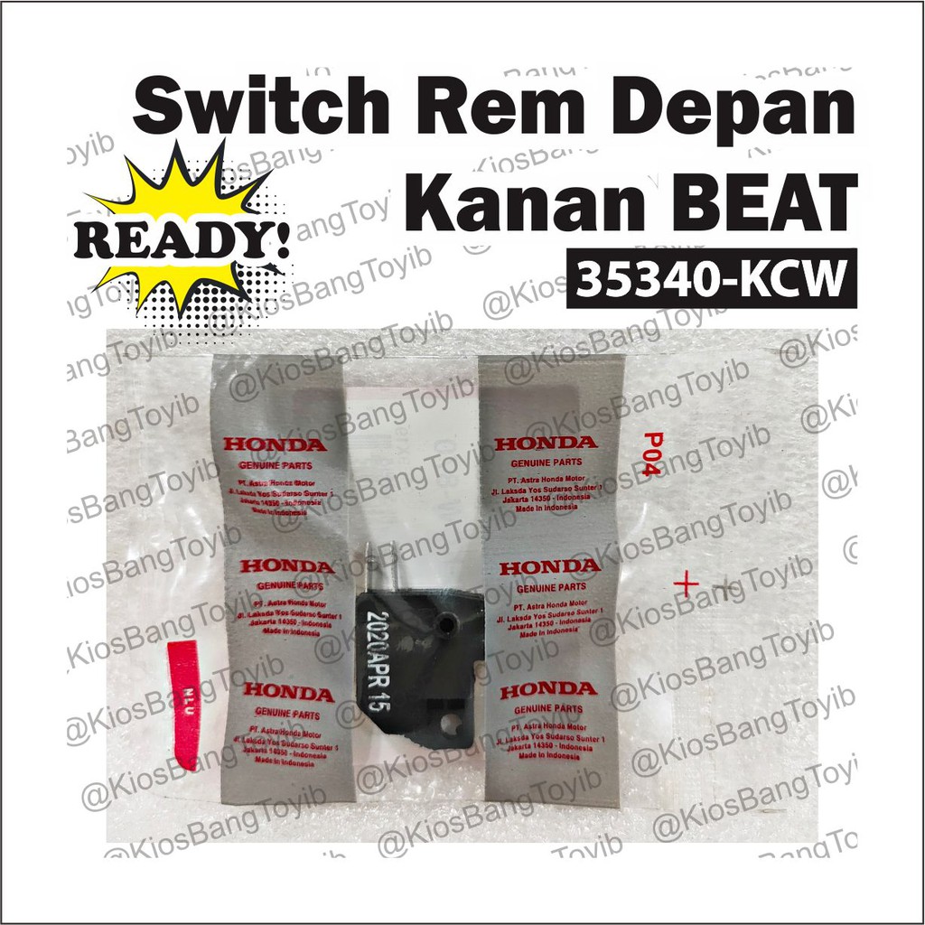 Switch Rem Depan Kanan Beat,Beat FI,SupraX125,Fit New,Scoopy,Spacy,Blade (35340-KCW)